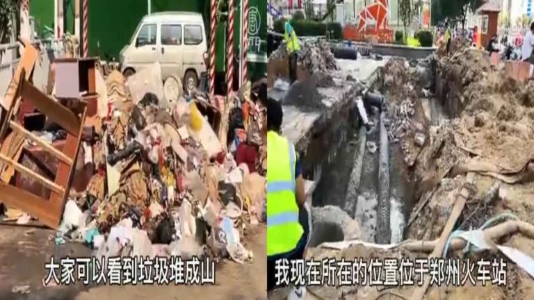 Pasca Diterjang Banjir Besar, Kehancuran di Zhengzhou!  Sisakan Lumpur Hingga Tumpukan Puing-puing dan  Barang-barang