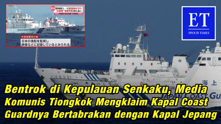 Bentrok di Kepulauan Senkaku, PKT Klaim Kapal Coast Guardnya Bertabrakan dengan Kapal Patroli Jepang