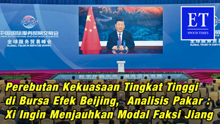 Perebutan Kekuasaan Tingkat Tinggi di Bursa Efek Beijing, Xi Ingin Menjauhkan Modal Faksi Jiang