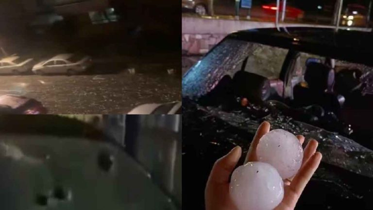 Hujan Es Sebesar ‘Telur Ayam’ Terjadi di Dalian, Tiongkok Hingga Memecahkan Kaca Mobil