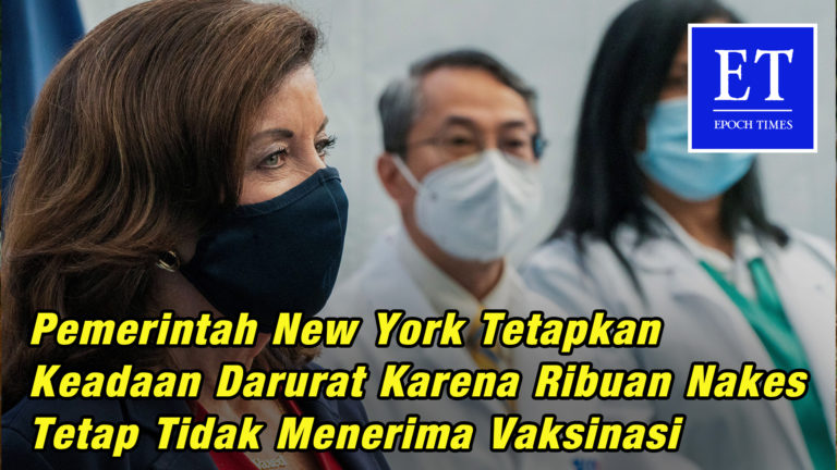 Pemerintah New York Tetapkan Keadaan Darurat Karena Ribuan Nakes Tetap Tidak Menerima Vaksinasi