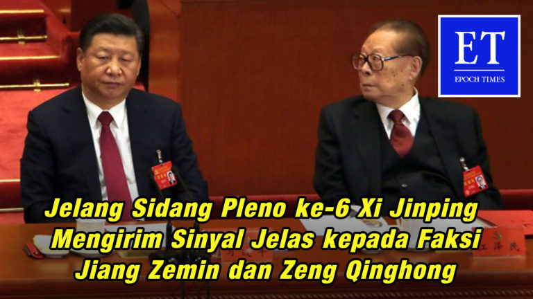 Jelang Sidang Pleno ke-6 Xi Jinping Kirim Sinyal Jelas kepada Faksi Jiang Zemin dan Zeng Qinghong