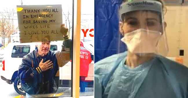 Foto Mengharukan Menangkap Ucapan Syukur Pria kepada Perawat yang Menyelamatkan Nyawa Istrinya