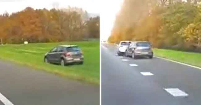 Seorang Pria Mengorbankan Mobilnya untuk Menyelamatkan Pengemudi yang Pingsan, Itu Terekam di Dashcam Mobil Lain