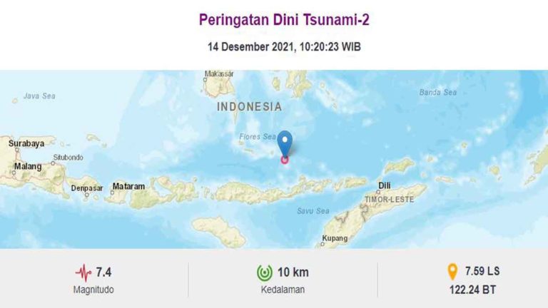 Gempa M 7,4 Guncang NTT Terasa Hingga ke Sulsel,  BMKG Sempat Terbitkan Peringatan Potensi Tsunami