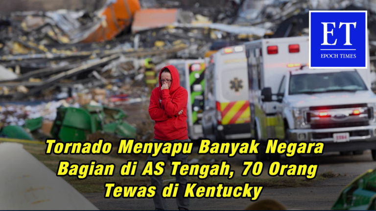 Tornado Menyapu Banyak Negara Bagian di AS Tengah, 70 Orang Tewas di Kentucky