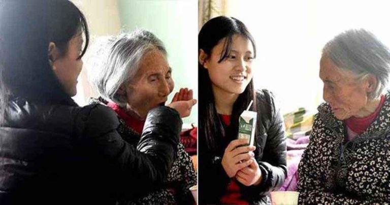 Mahasiswi Ini Membawa Neneknya yang Berusia 93 Tahun yang Sakit Tinggal Bersamanya