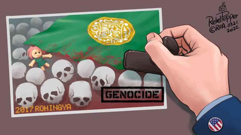 [Kolom Karikatur] AS Menetapkan Pemerintah Junta Militer Myanmar Sebagai Pelaku Genosida