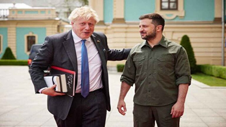 Boris Johnson Kunjungan Mendadak ke Kyiv, Inggris Berencana Melatih Pasukan Ukraina Skala besar