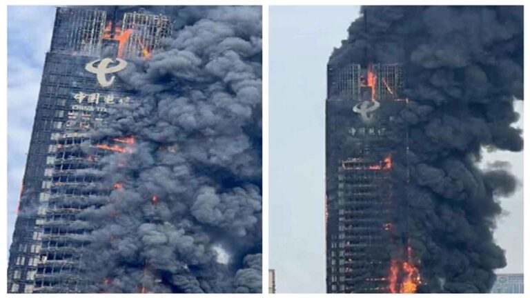 Gedung Telekomunikasi Changsha 42 lantai yang Kebakaran Telah Lama Menjadi Bahaya Tersembunyi, Pihak Berwenang Membungkamnya