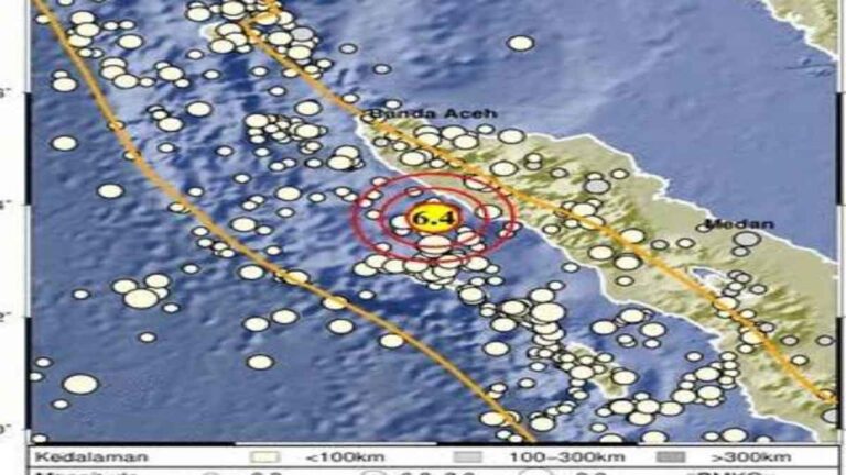 Warga Aceh Rasakan Guncangan Kuat Gempa Magnitudo 6,4, Sempat Panik Berhamburan ke Luar Rumah