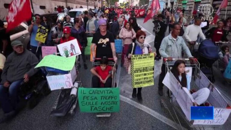 Aksi Protes Meletus di Roma, Italia, Keluhkan Kenaikan Harga Energi