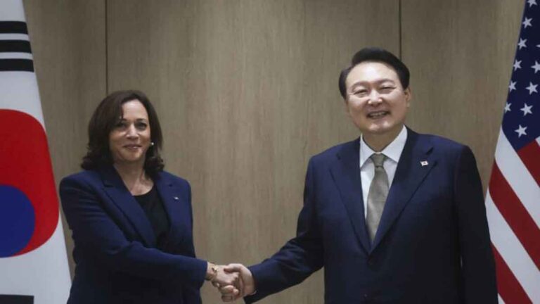 Wapres AS Kamala Harris Mengunjungi Zona Demiliterisasi Korea dan Bertemu dengan Presiden Yoon Seok-yeol