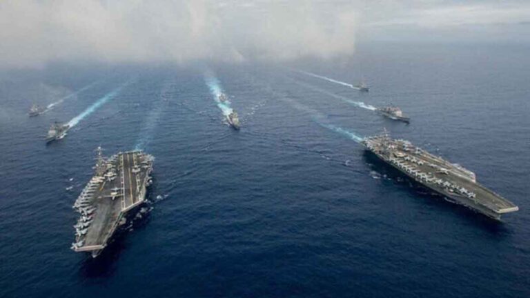 Kapal Induk USS Ronald Reagan Berlabuh di Busan untuk Mengatasi Ancaman, AS, Jepang dan Korsel Melanjutkan Latihan Militer Gabungan
