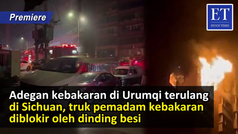 Adegan Kebakaran di Urumqi Terulang di Sichuan, Truk Pemadam Kebakaran Diblokir oleh Dinding Besi