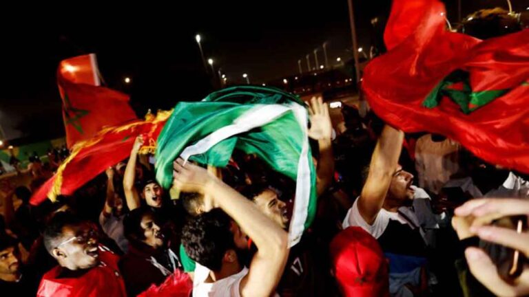 Spanyol Berduka, Warga Maroko Bersukacita Setelah Masuk Babak Delapan Besar Piala Dunia 2022