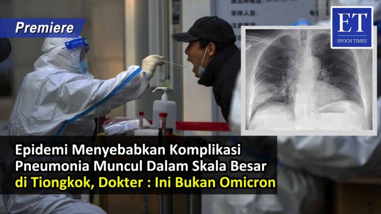 Epidemi Sebabkan Komplikasi Pneumonia Muncul Skala Besar di Tiongkok, Dokter : Ini Bukan Omicron