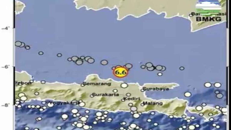 Gempa M 6,6 Mengguncang Tuban, Jawa Timur