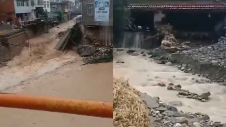 Banjir Bandang dan Tanah Longsor Melanda Kabupaten di Shaanxi, Tiongkok, Menghanyutkan Rumah dan Mengganggu 80 Ruas Jalan