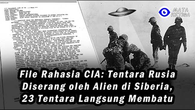 File Rahasia CIA: Tentara Rusia Diserang oleh Alien di Siberia, 23 Tentara Langsung Membatu