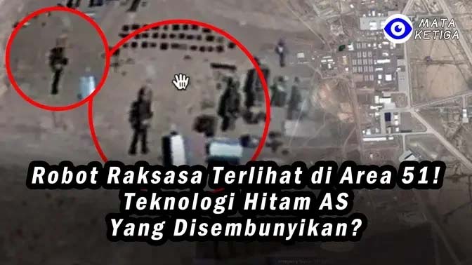 Robot Raksasa Terlihat di Area 51! Teknologi Hitam AS yang Disembunyikan ! ?