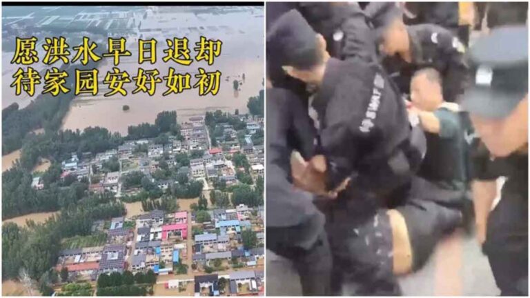 Korban Banjir di Dingxing, Provinsi Hebei, Tiongkok Ditekan Aparat Ketika Membela Hak-hak Mereka