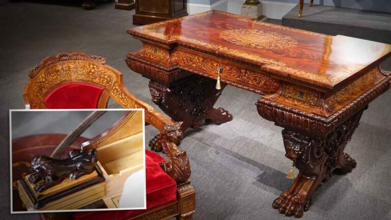 Meja Ini Dimiliki Seorang Raja Abad ke-19, Penuh dengan Kompartemen Rahasia – Begini Tampilan di Dalamnya!