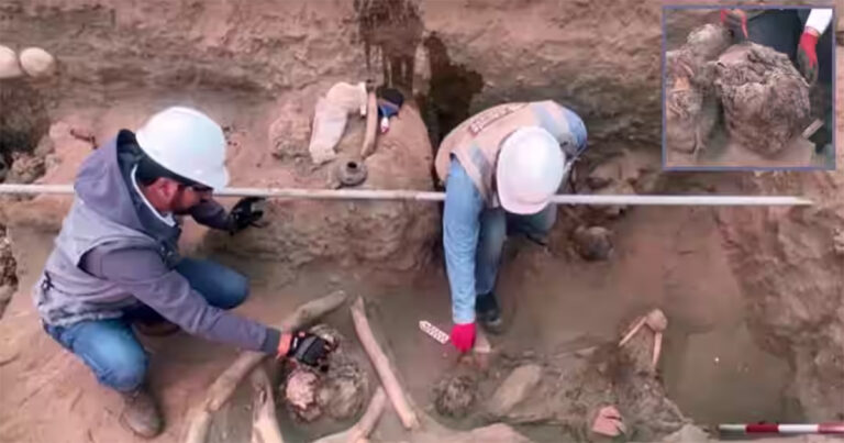 Pekerja Gas Menemukan Situs Pemakaman Berusia 800 Tahun di Peru, Enam Anak Ditemukan