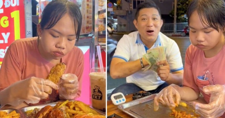 Wanita Muda di Vietnam Memenangkan Tantangan Melahap 2 Nampan Ayam Goreng, Membuat Pemilik Restoran Kecewa