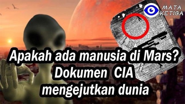 Apakah ada manusia di Mars? Dokumen yang Didekripsi CIA Mengejutkan Dunia