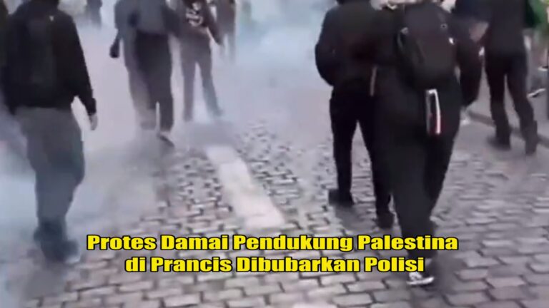 Protes Damai Mendukung Palestina di Prancis Dibubarkan Polisi