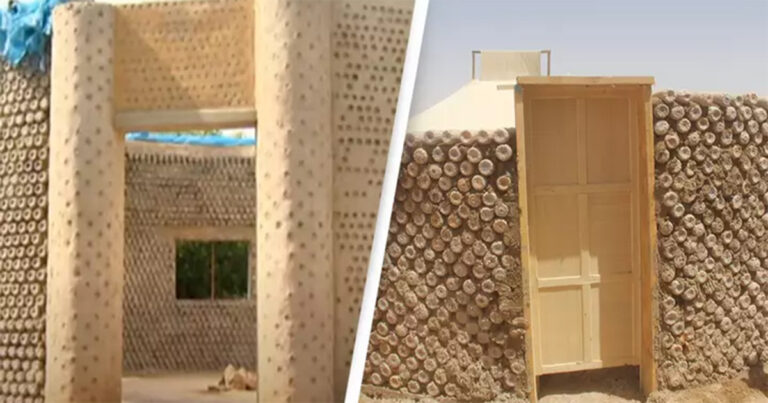 Masyarakat Nigeria Membangun Rumah Tahan Gempa dengan Menggunakan Botol Plastik yang Jauh Lebih Kuat Dibandingkan Batu Bata