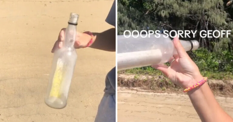 Pasangan Menyesal Telah Membuka Pesan di Botol yang Mereka Temukan Terdampar di Pantai
