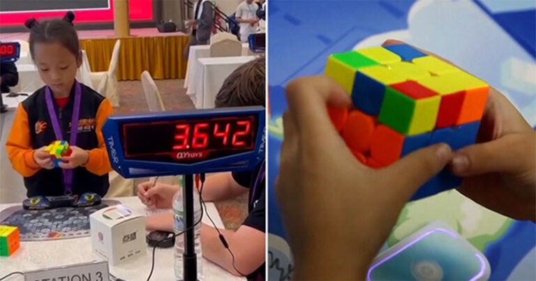 Gadis 6 Tahun Menjadi Wanita Pertama yang Memecahkan Kubus Rubik dalam Waktu Kurang dari 6 Detik