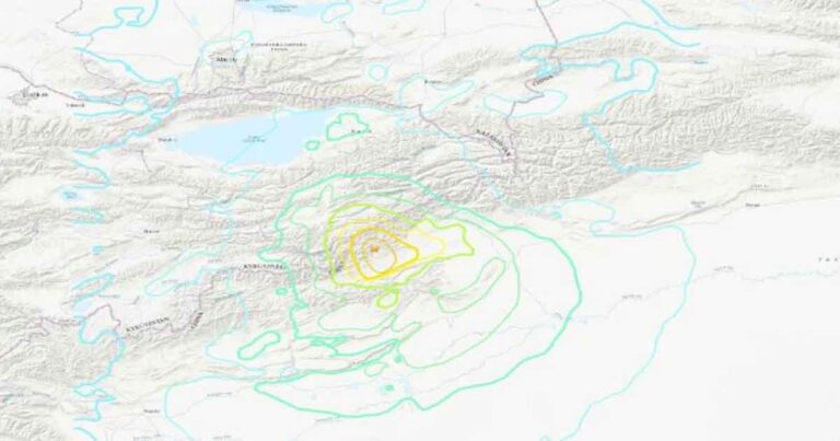 Gempa Berkekuatan Magnitudo 7,0 Melanda Wilayah Perbatasan Kyrgyzstan-Xinjiang