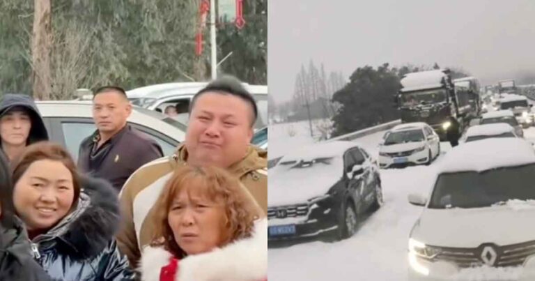 Menjelang Imlek! Warga Terjebak Kemacetan Selama 50 Jam di Jalan Bebas Hambatan Saat Badai Salju Lebat di Tiongkok,  Banyak Mobil Ditinggalkan Pemilik