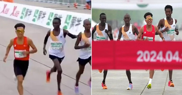Pelari Afrika Tampaknya Membiarkan Pelari Tiongkok Memenangkan Half-Marathon Beijing, Memicu Kontroversi