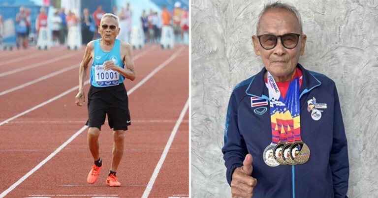 Pelari Berusia 104 Tahun di Thailand Menyelesaikan Lari 100 Meter dalam Waktu Kurang dari 33 Detik