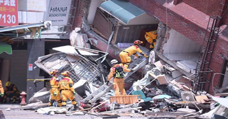 Gempa Mengguncang Taiwan,  143 Orang Terjebak Menunggu Penyelamatan