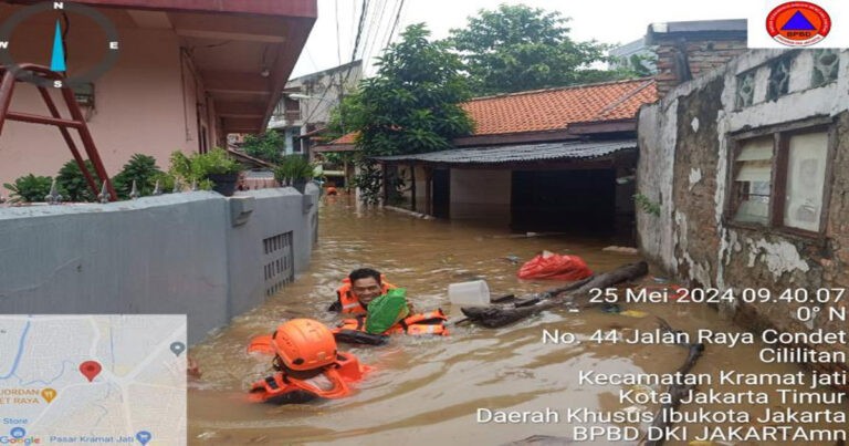 Banjir Terjadi di Wilayah DKI Jakarta Akibatkan 463 Jiwa dan 6 Kecamatan Terdampak  