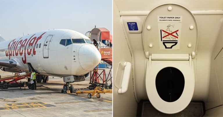 Penumpang Terjebak di Toilet Pesawat Selama Penerbangan Menerima Catatan dari Pramugari