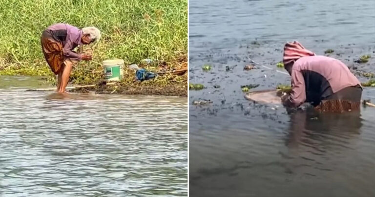 Wanita Lansia Berusia 80 Tahun di Thailand yang Mencari Ikan dan Menjualnya untuk Merawat Putranya yang Cacat, Menerima Sumbangan dalam Jumlah Besar