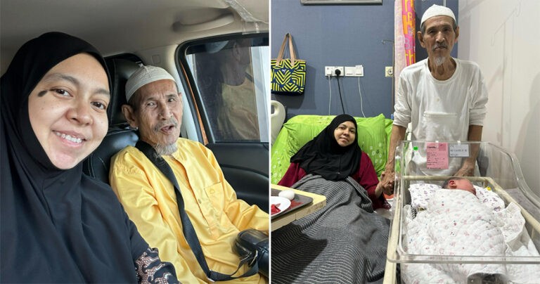 Pria di Malaysia Berusia 80 Tahun dan Istri 42 Tahun Sambut Anak Pertama
