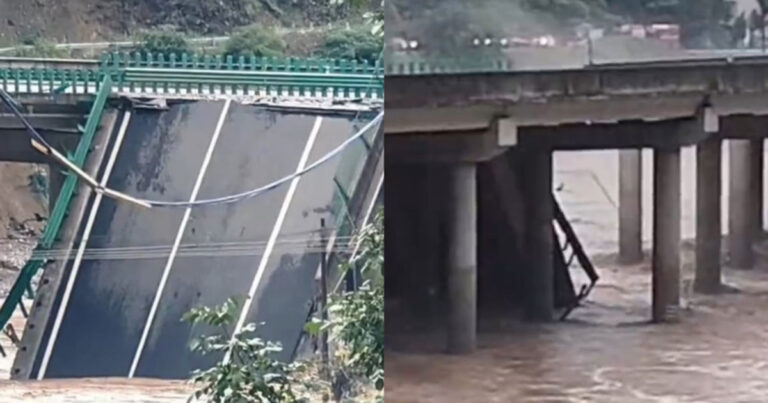 Jembatan Jalan Tol di Shaanxi, Tiongkok Runtuh Hingga Puluhan Mobil Jatuh ke Sungai, Saksi Mata Ceritakan Detik-detik Kejadian