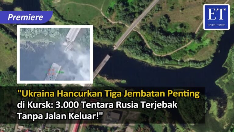 “Ukraina Hancurkan Tiga Jembatan Penting di Kursk: 3.000 Tentara Rusia Terjebak Tanpa Jalan Keluar!”