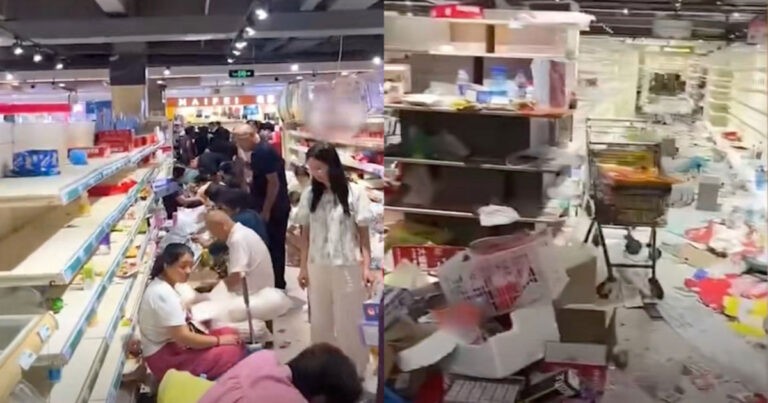 Supermarket di Henan, Tiongkok Tiba-tiba Dijarah, Warga Makan dan Minum di Tempat, Semuanya Berantakan