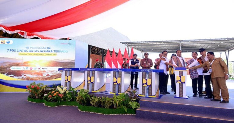 Resmikan  7 Pos Lintas Batas Negara, Presiden Jokowi :  Perbatasan Beranda Depan yang Wewakili Wajah Negara Kita