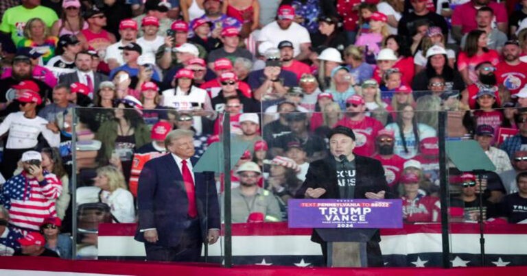 Trump Ditemani Elon Musk Kembali ke Lokasi Kejadian Percobaan Pembunuhan Pennsylvania Juli Lalu