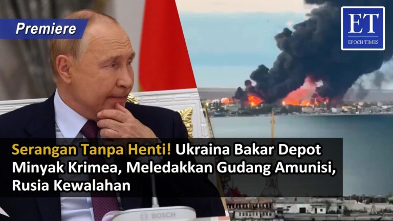 Serangan Tanpa Henti! Ukraina Bakar Depot Minyak Krimea, Meledakkan Gudang Amunisi, Rusia Kewalahan