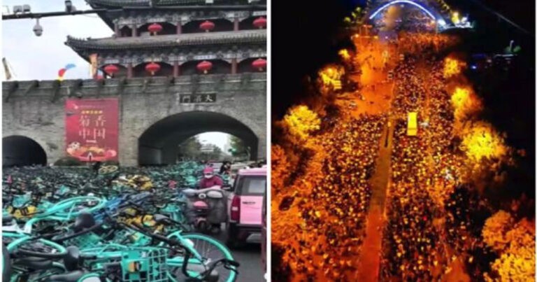 Gelombang Gowes Malam di Zhengzhou, Tiongkok Membuat Aparat Panik, Mengguncang “Revolusi Kertas Kosong” Model Baru?
